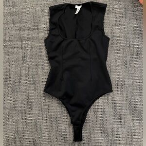 Fleur du Mal Black Bodysuit Size Small